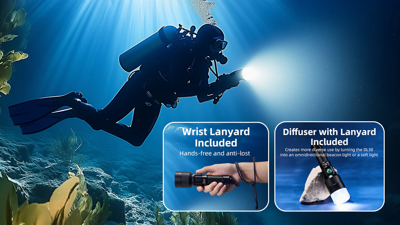 Nitecore DL30 1100 Lumen Rechargeable Dive Light - Image 11