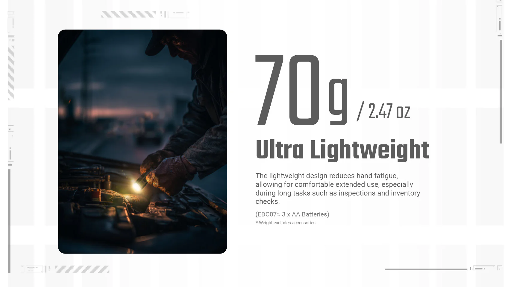 Nitecore EDC07 1500 Lumens Rechargeable Flashlight - Image 9