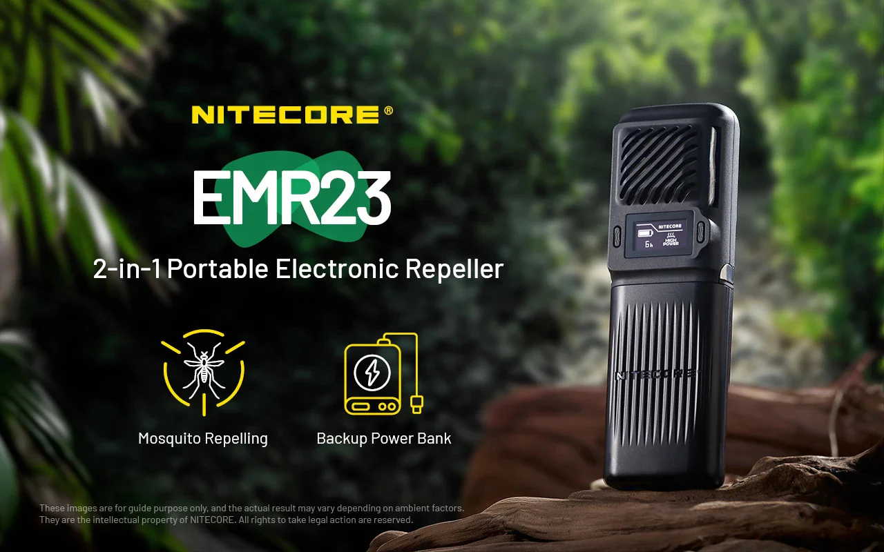 Nitecore EMR23 Rechargeable 2-in-1 Electronic Mosquito Repeller - Image 2