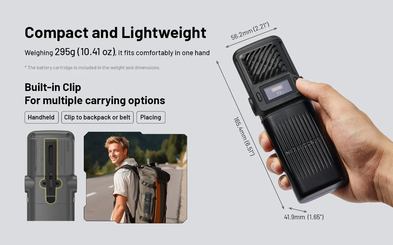 Nitecore EMR25 Multipurpose 3-in-1 Mosquito Repeller with Ultrasonic function - Image 11