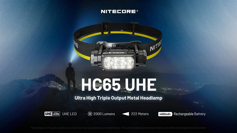 Nitecore HC65 UHE 2000 Lumen USB-C Rechargeable Headlamp - Image 3