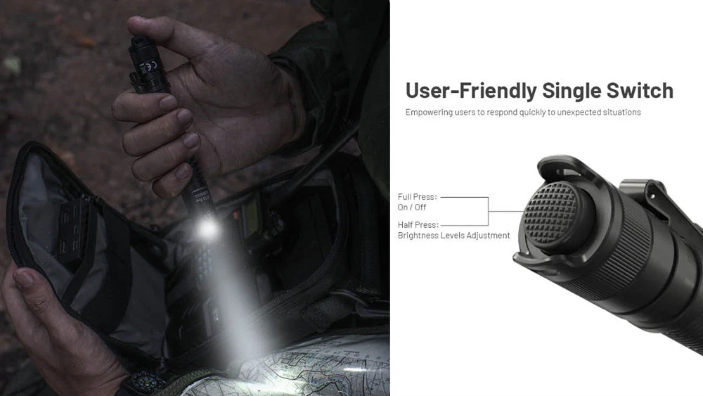 Nitecore MT2A Pro 1000 Lumen LED EDC Rechargeable Flashlight, Use 2x AA - Image 10