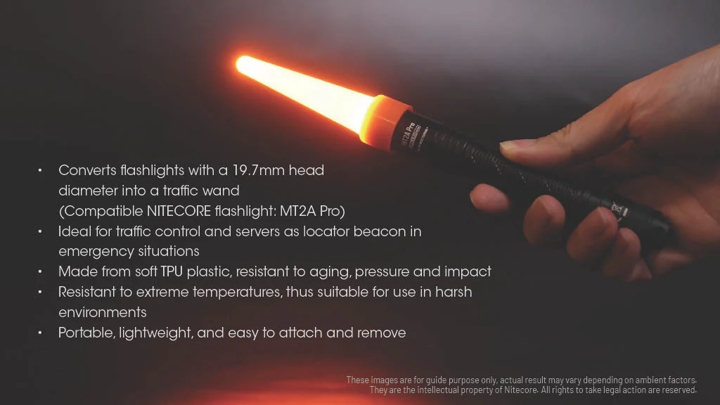 Nitecore 20mm Traffic Wand NTW20, For MT2A Pro - Image 2