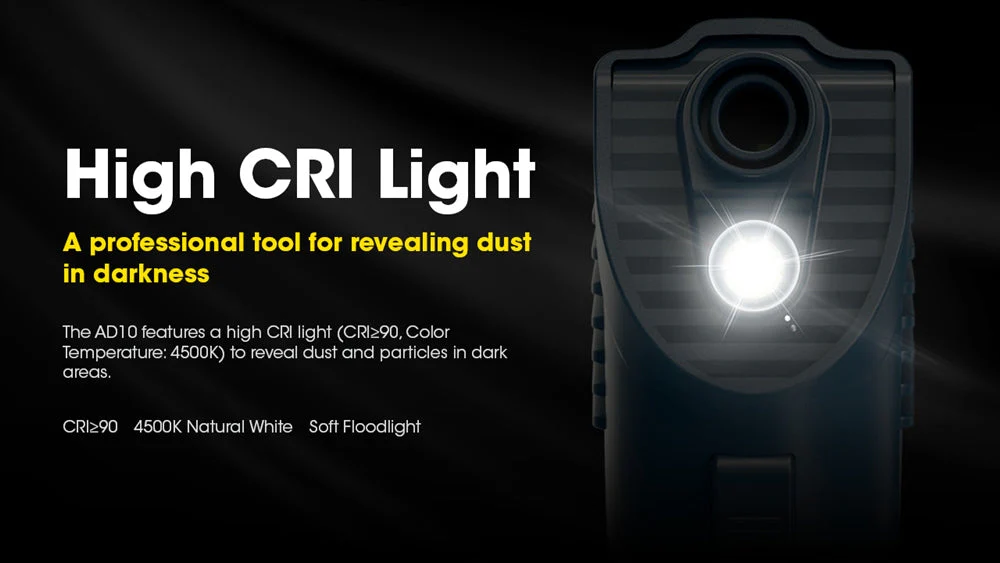Nitecore AD10 Rechargeable Air Duster for Cameras and Electronics with Light - Image 7