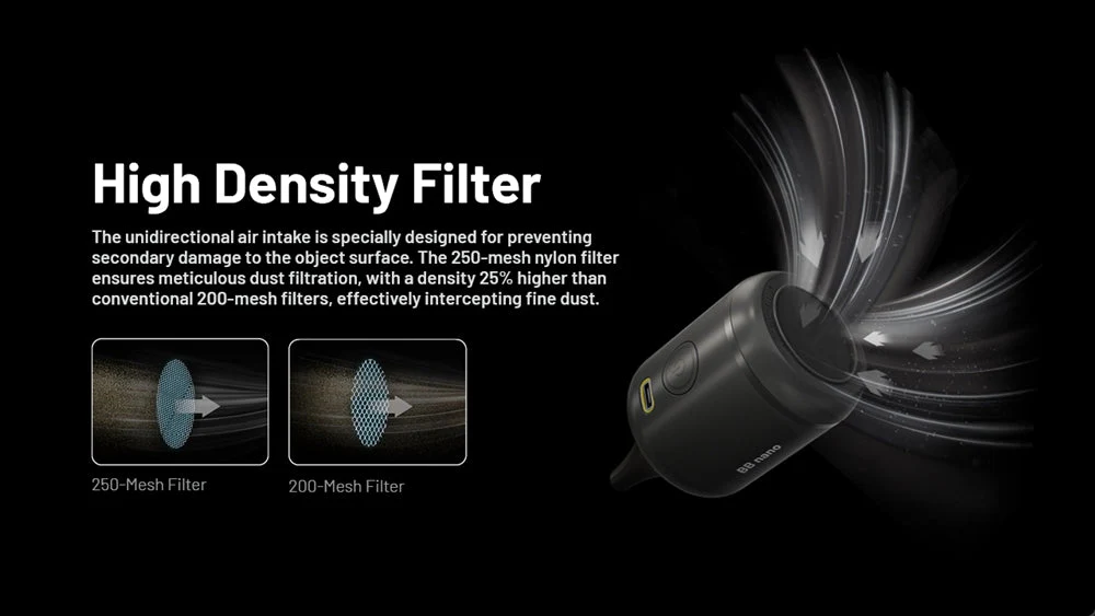 Nitecore BB Nano Rechargeable Air Duster for Cameras and Electronics - Image 4