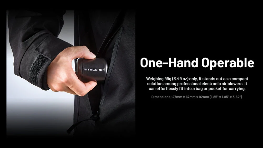 Nitecore BB Nano Rechargeable Air Duster for Cameras and Electronics - Image 6