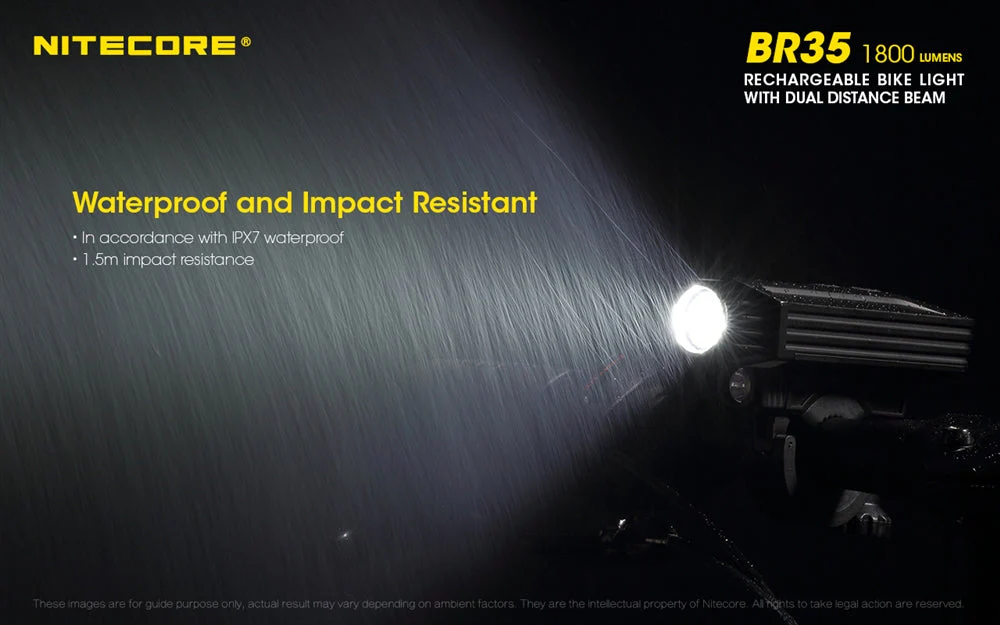 Nitecore BR35 1800 Lumen USB-C Rechargeable Bike Light - Image 10