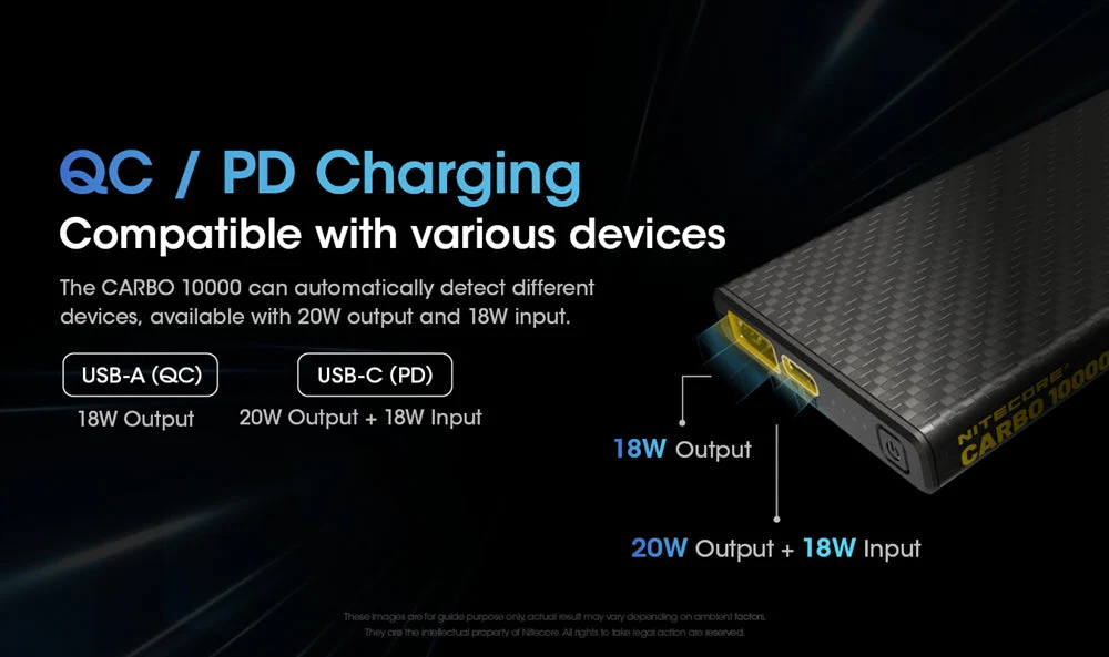 Nitecore Carbo 10000 Lightweight QC 10000mAh Power Bank - Image 10