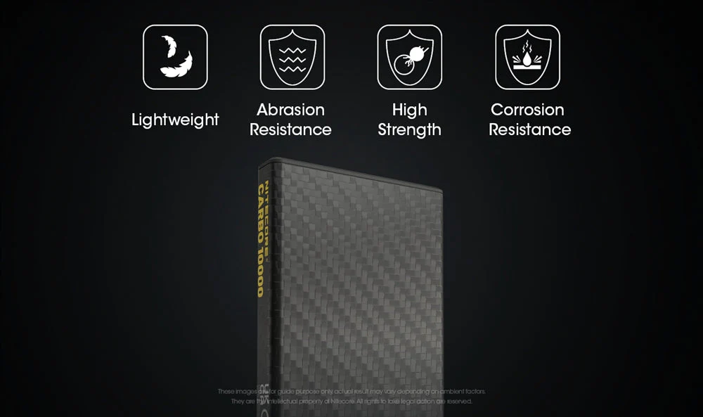 Nitecore Carbo 10000 Lightweight QC 10000mAh Power Bank - Image 6