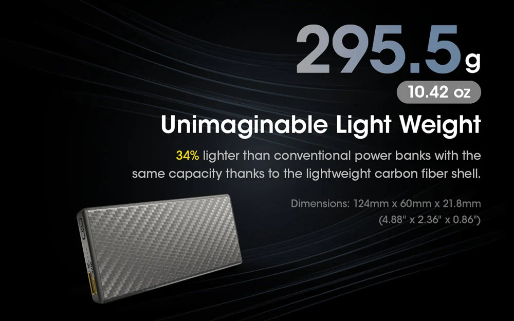 Nitecore Carbo 20000 Lightweight QC 20000mAh Power Bank - Image 4