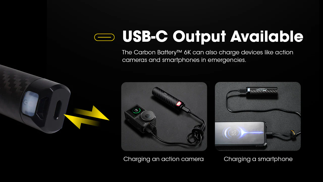 Nitecore Carbon Battery 6K USB-C 6000mAh Power Bank - Image 4