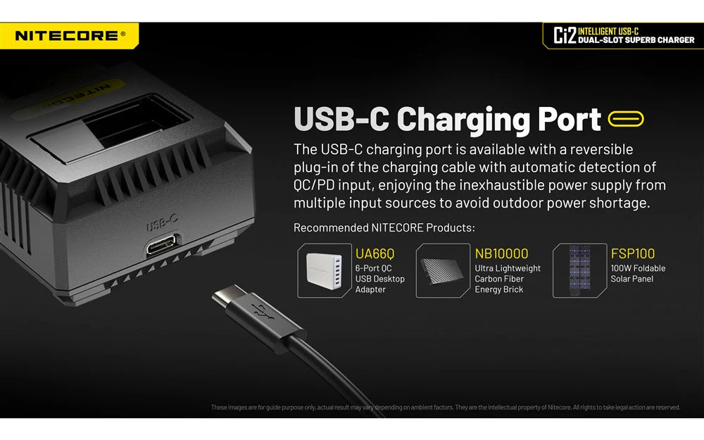 Nitecore Ci2 Dual Slot Universal Battery Charger - Image 4