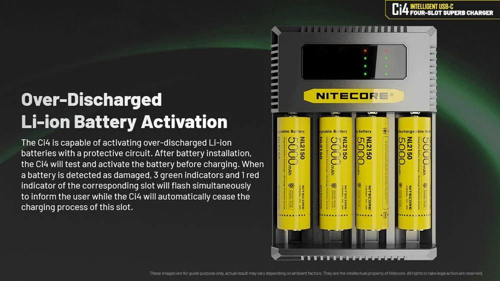 Nitecore Ci4 Four Slot Universal Battery Charger - Image 10
