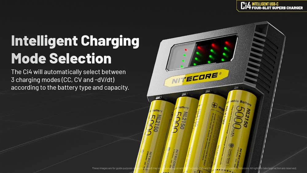 Nitecore Ci4 Four Slot Universal Battery Charger - Image 5