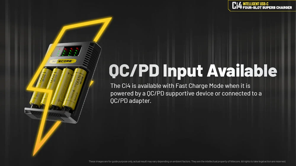 Nitecore Ci4 Four Slot Universal Battery Charger - Image 6