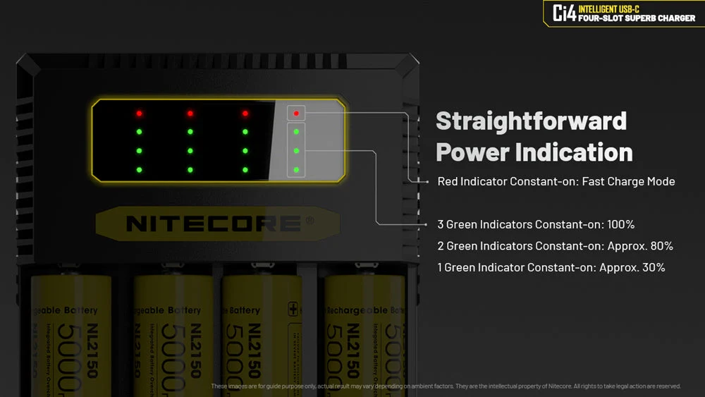 Nitecore Ci4 Four Slot Universal Battery Charger - Image 8