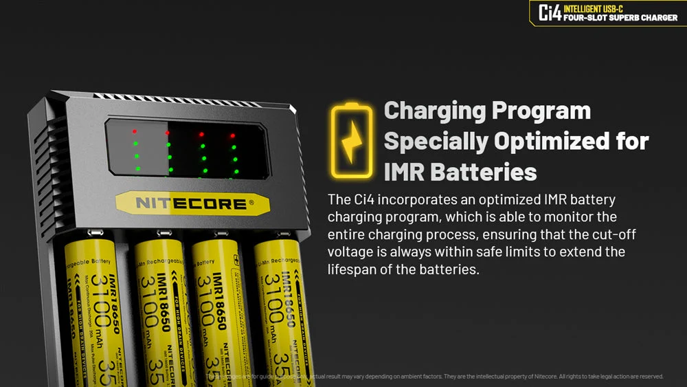 Nitecore Ci4 Four Slot Universal Battery Charger - Image 9