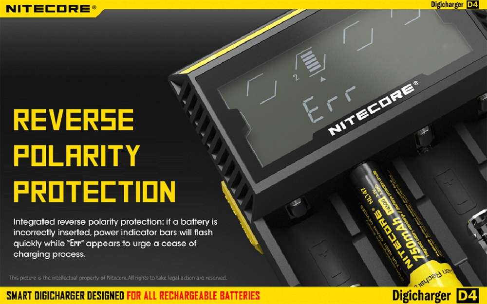 Nitecore D4 Digicharger Universal Charger 18650 RCR123A 17650 17670 14500 AA AAA - Image 4