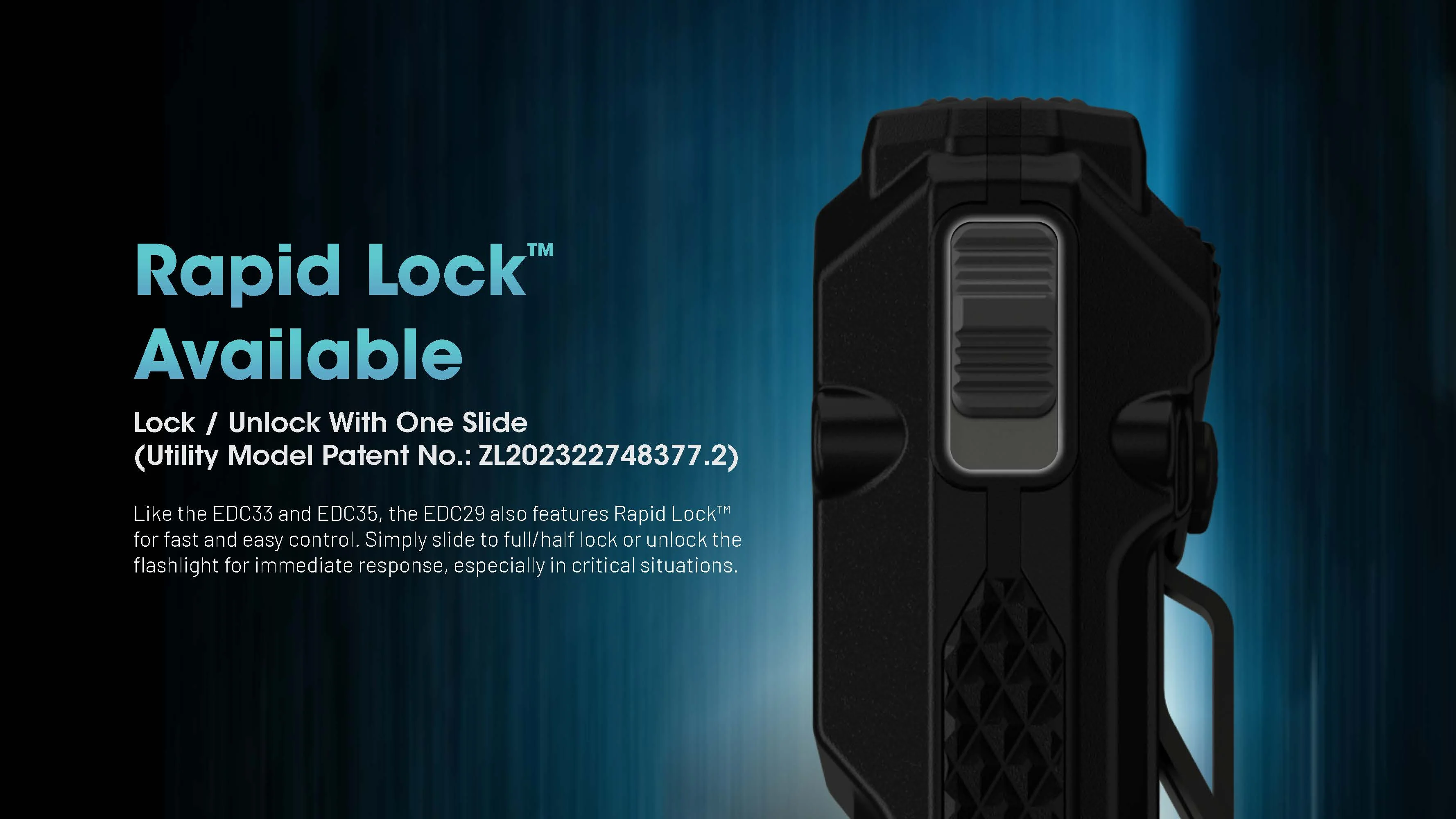 Nitecore EDC29 6500 Lumen USB-C Rechargeable Flat EDC Flashlight - Image 8