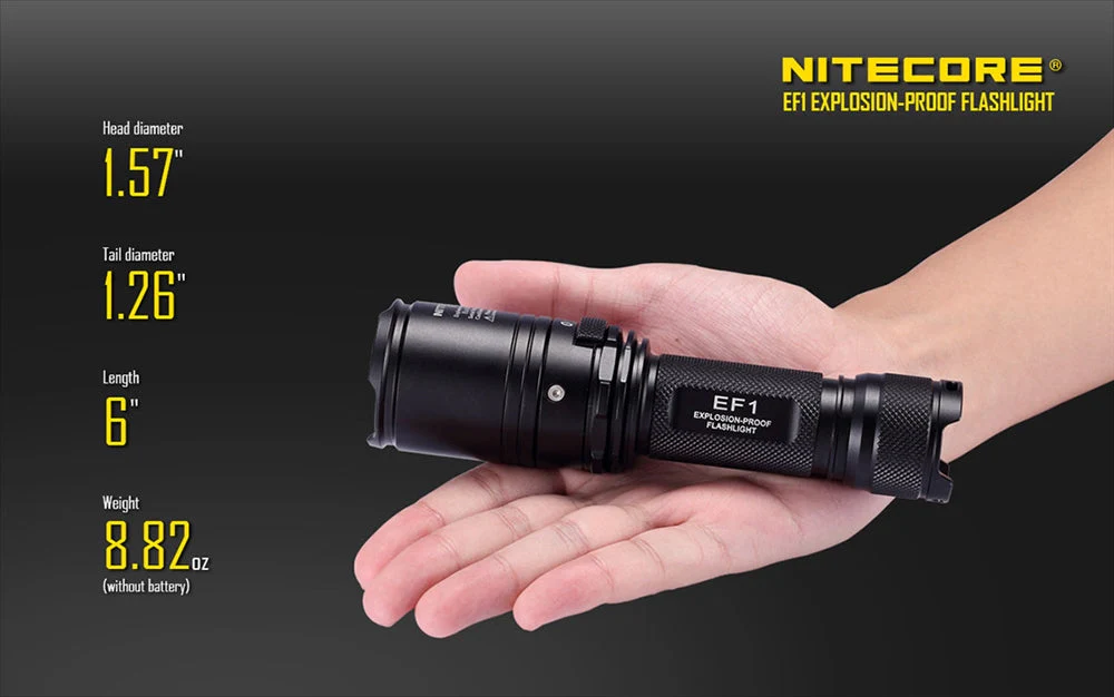 Nitecore EF1 830 Lumen Accredited Safe LED Flashlight - Image 11