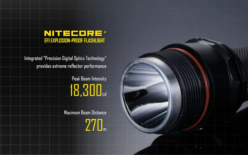 Nitecore EF1 830 Lumen Accredited Safe LED Flashlight - Image 5