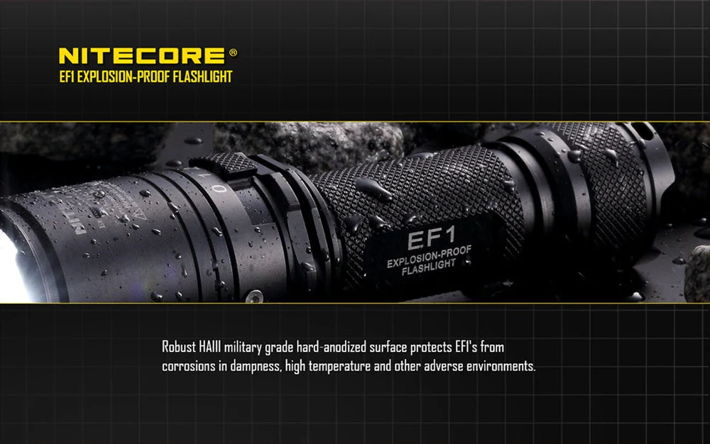 Nitecore EF1 830 Lumen Accredited Safe LED Flashlight - Image 8