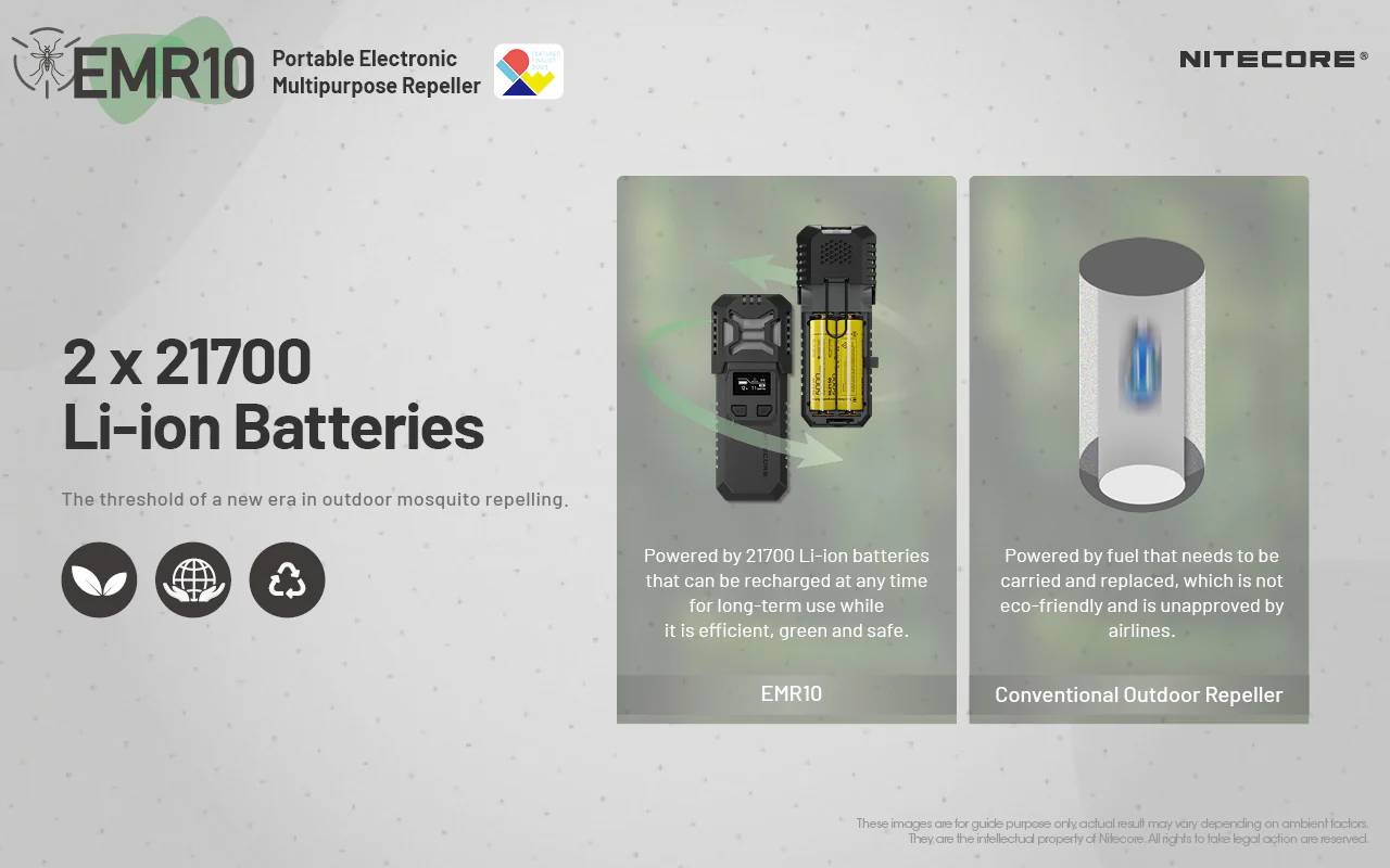 Nitecore EMR10 Rechargeable Mosquito Repeller & Power Bank - Image 3