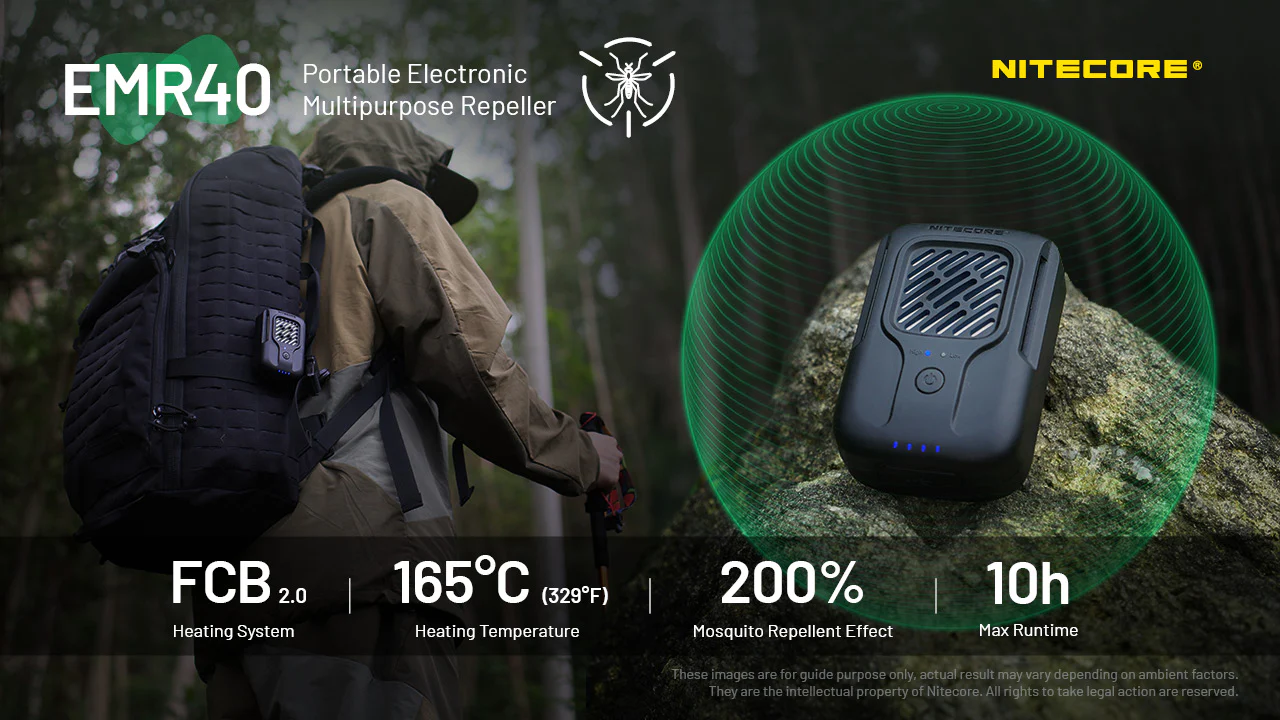 Nitecore EMR40 Portable Rechargeable Multipurpose Mosquito Repeller - Image 2