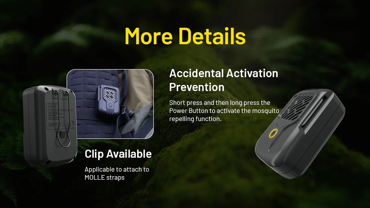 Nitecore EMR40 Portable Rechargeable Multipurpose Mosquito Repeller - Image 9