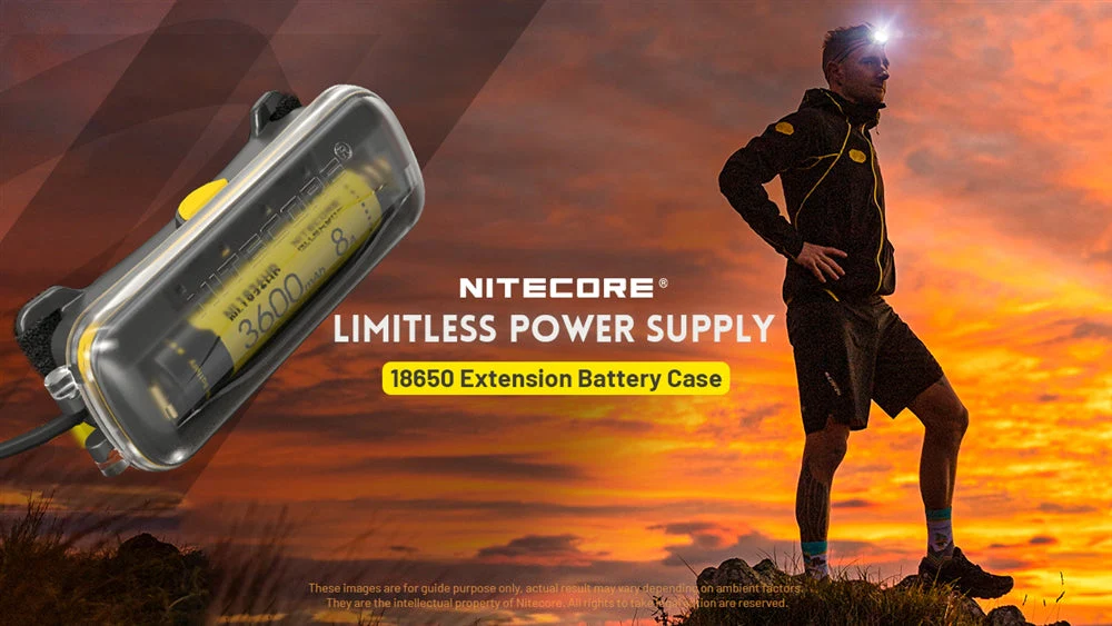 Nitecore Extension Battery Case for NU40, NU43, NU50, NU53, and HC65 UHE Headlamps - Image 2