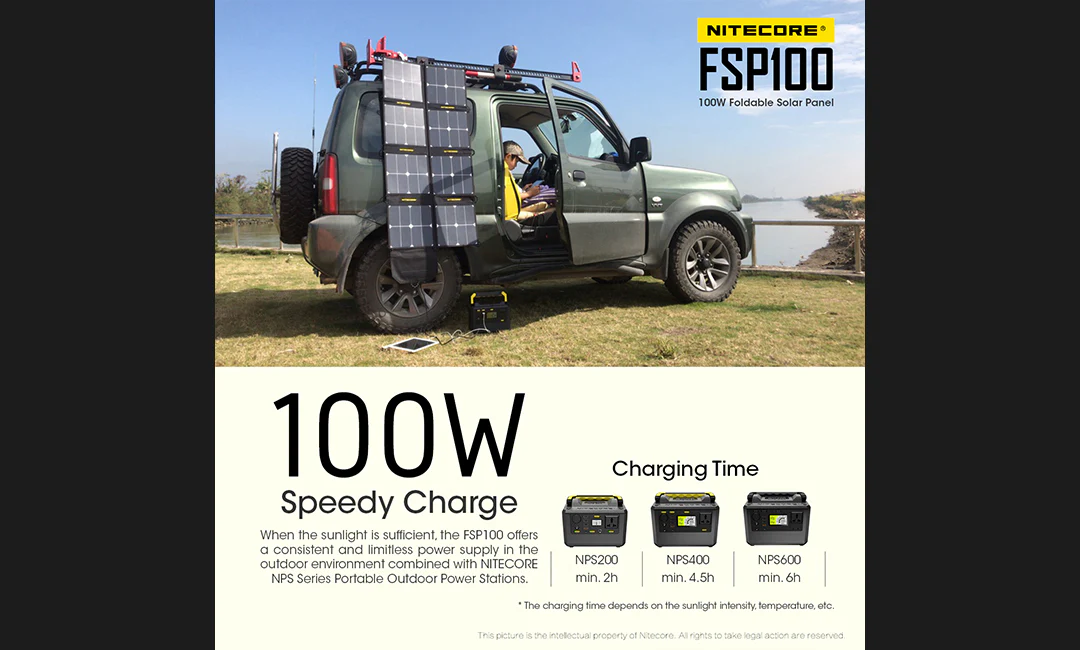 Nitecore FSP100 100 Foldable Solar Panel - Image 4