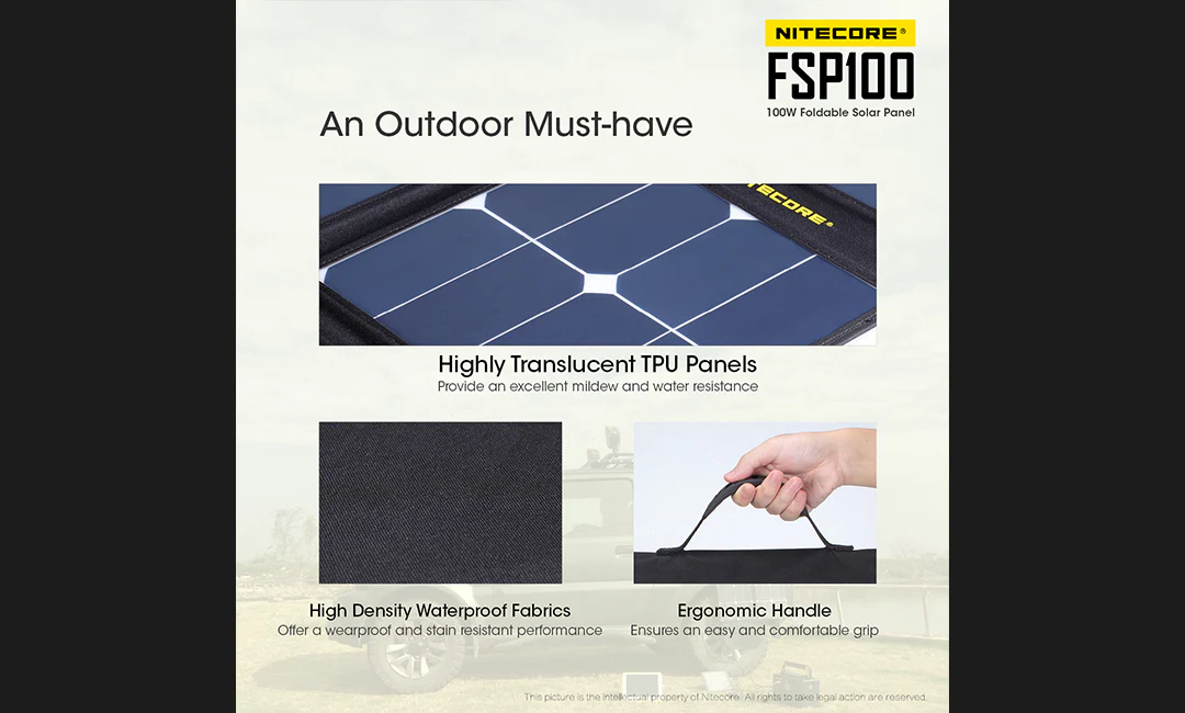 Nitecore FSP100 100 Foldable Solar Panel - Image 8