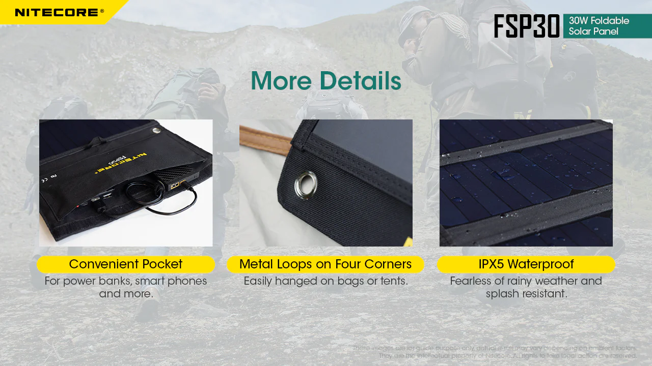 Nitecore FSP30 30W Foldable Solar Panel - Image 9