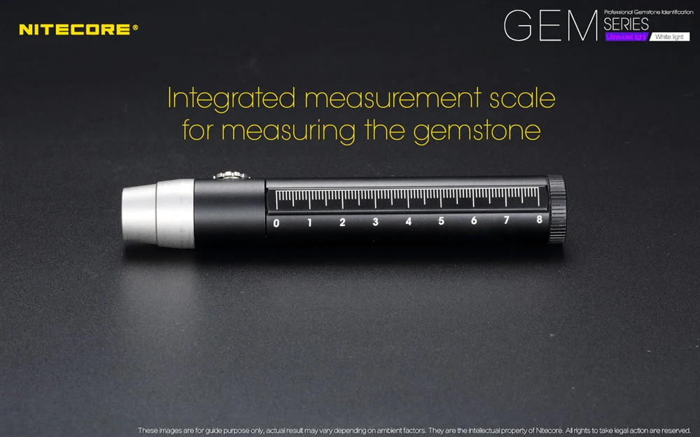 Nitecore GEM10UV UV LED Flashlight, Infinitely Adjustable Brightness for Gem Identification - Image 8