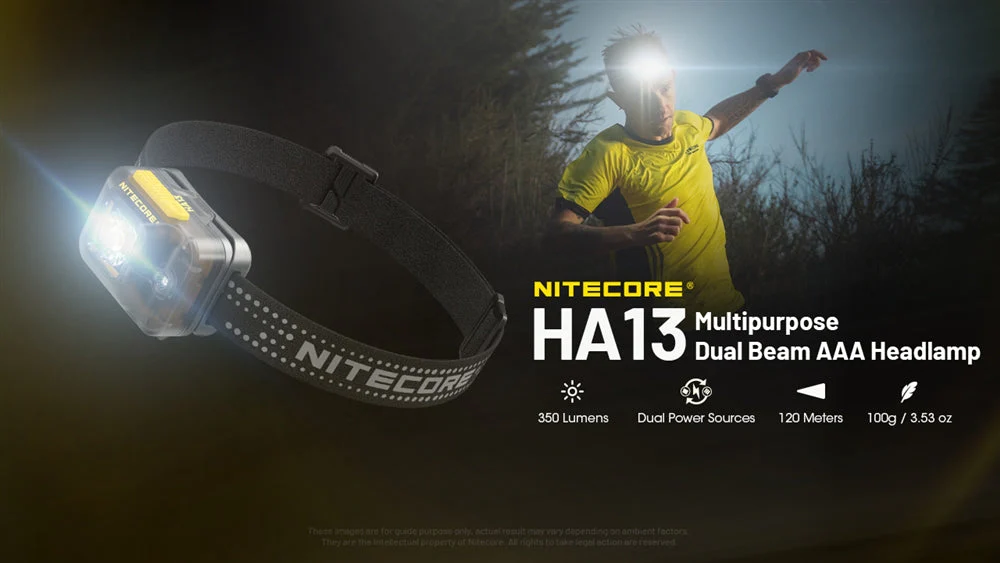 Nitecore HA13 350 Lumen Lightweight AAA Headlamp - Image 2