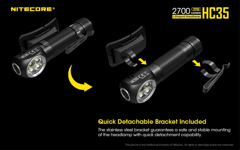 Nitecore HC35 2700 Lumen USB Rechargeable Headlamp - Image 3