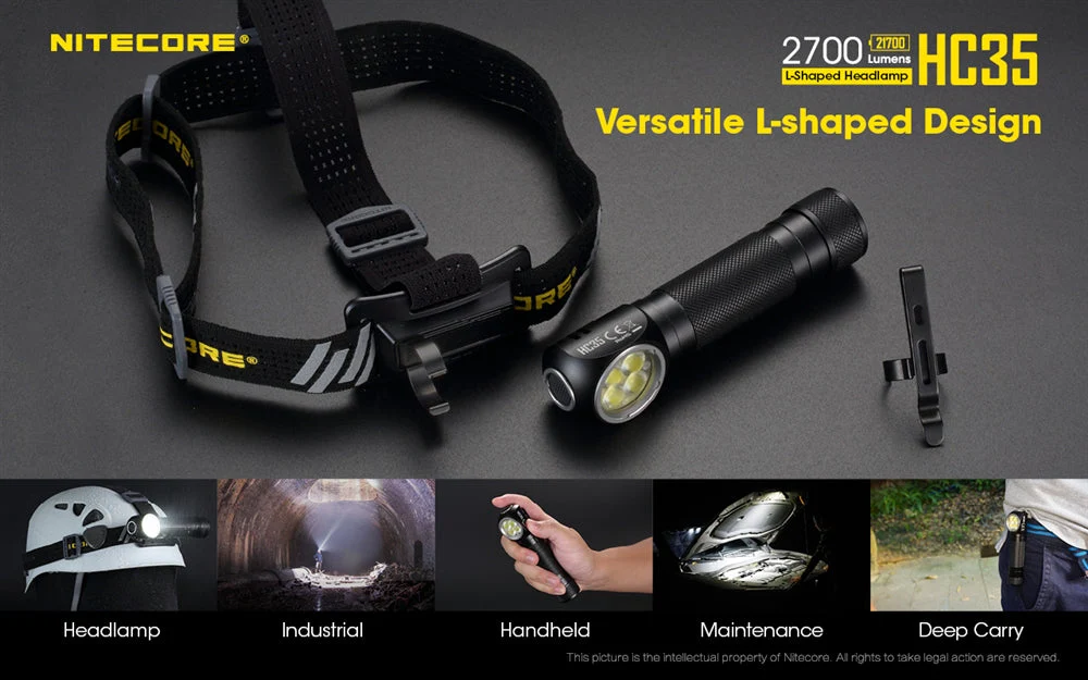 Nitecore HC35 2700 Lumen USB Rechargeable Headlamp - Image 4