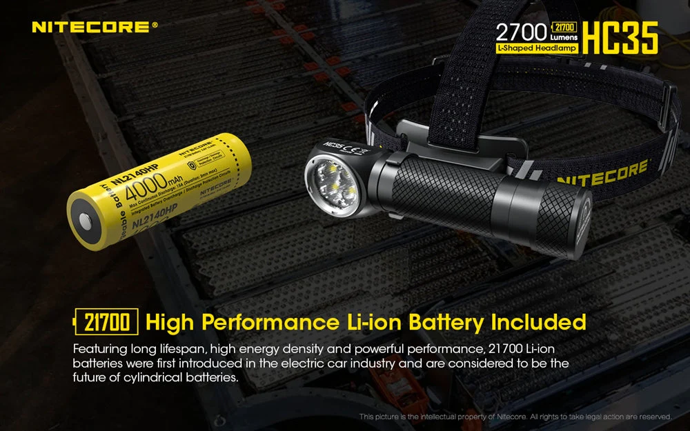 Nitecore HC35 2700 Lumen USB Rechargeable Headlamp - Image 6