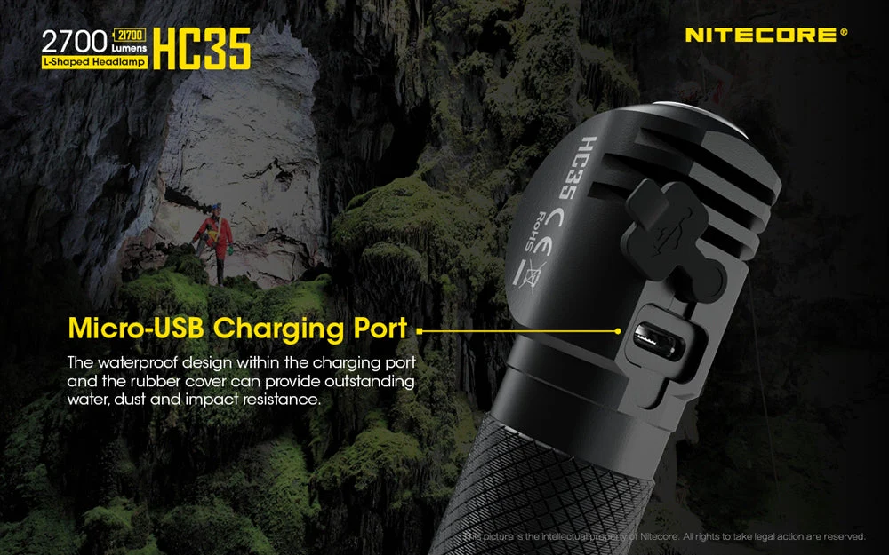 Nitecore HC35 2700 Lumen USB Rechargeable Headlamp - Image 9