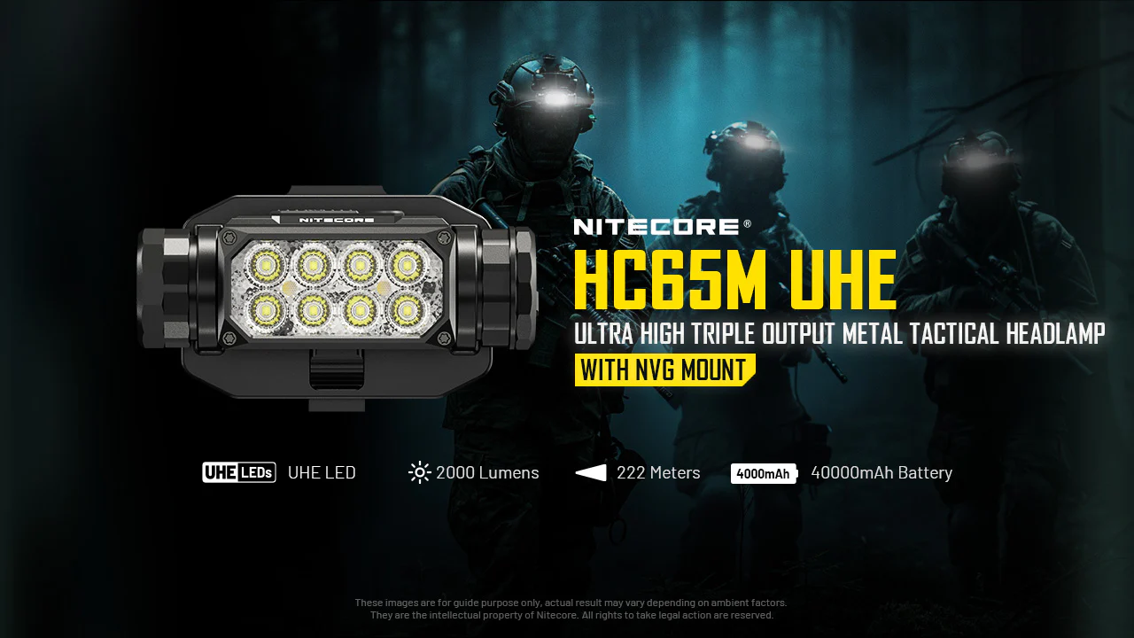 Nitecore HC65M UHE NVG Mountable USB-C Rechargeable Headlamp - Image 6