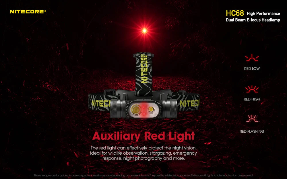 Nitecore HC68 2000 Lumen Rechargeable Focusable Headlamp - Image 7