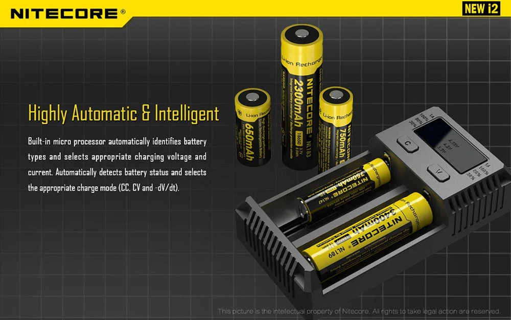 Nitecore i2 Intellicharger Two-Channel Charger - for 18650 etc - Image 7