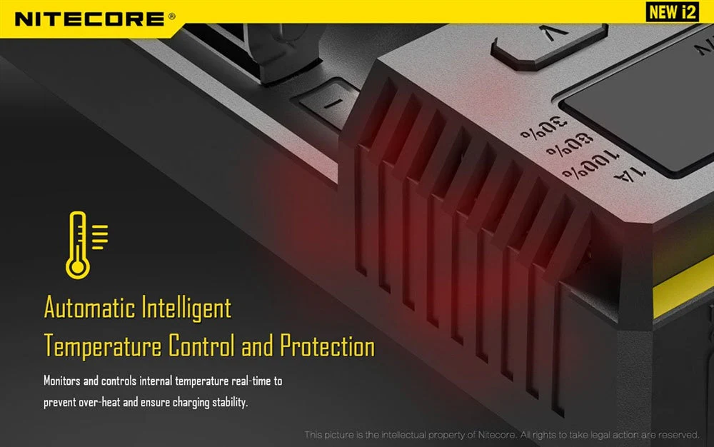 Nitecore i2 Intellicharger Two-Channel Charger - for 18650 etc - Image 8