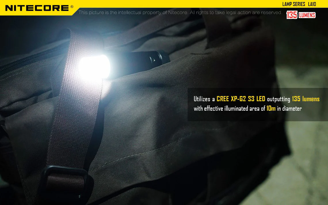 Nitecore LA10 Mini 135 Lumen Lantern - 1xAA - Image 4