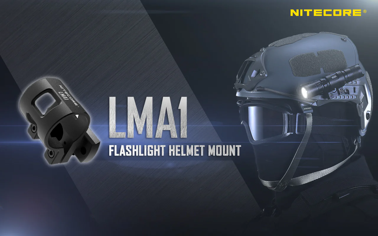 Nitecore LMA1 Rotary Flashlight Helmet Mount - Image 3