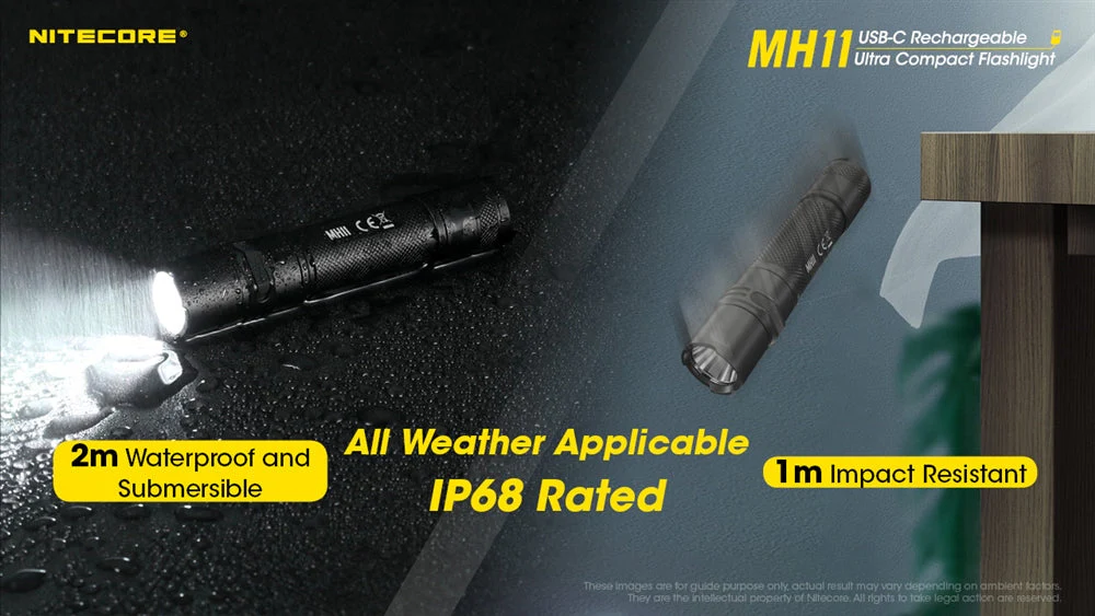 Nitecore MH11 1000 Lumen USB-C Rechargeable Flashlight - Image 10