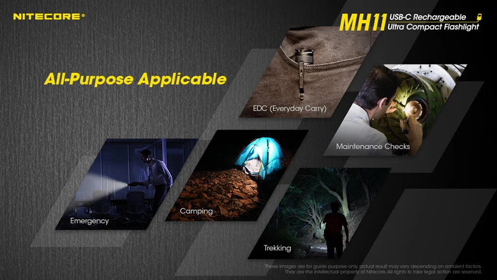 Nitecore MH11 1000 Lumen USB-C Rechargeable Flashlight - Image 3