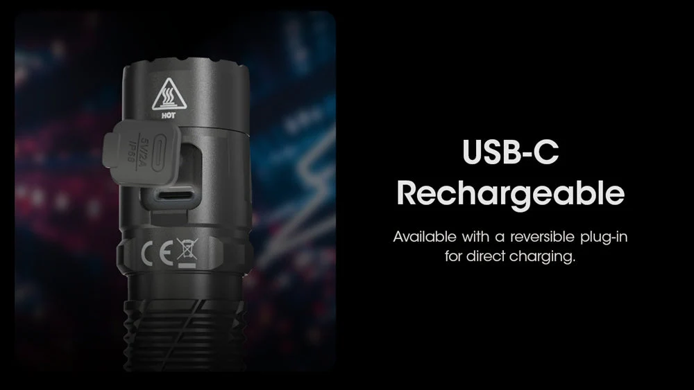 NITECORE MH12 Pro 3300 Lumen USB-C Rechargeable Flashlight - Image 10