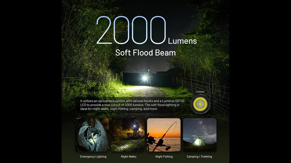 Nitecore MH15 2000 lumen 2-in-1 Rechargeable Flashlight & Power Bank - Image 2