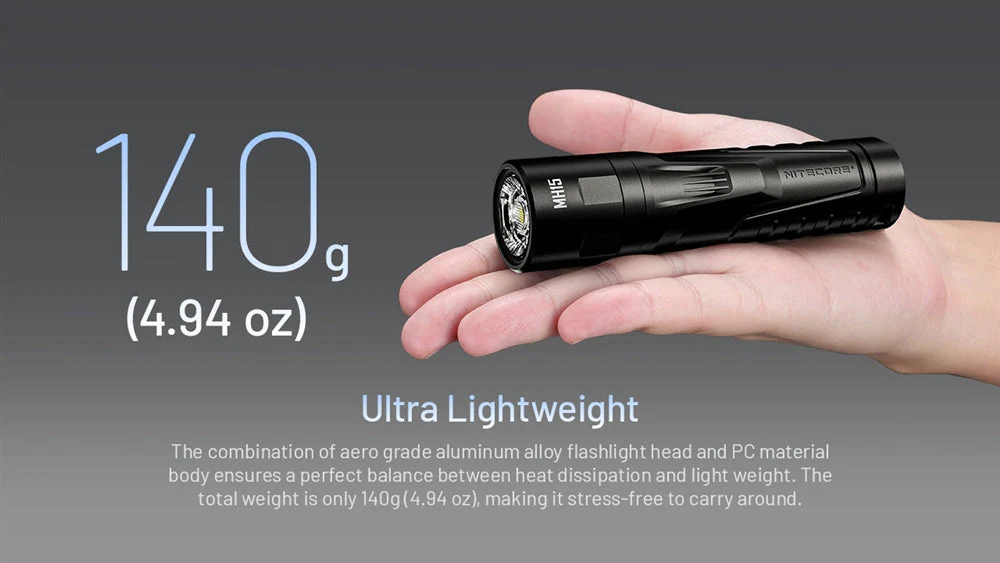 Nitecore MH15 2000 lumen 2-in-1 Rechargeable Flashlight & Power Bank - Image 7